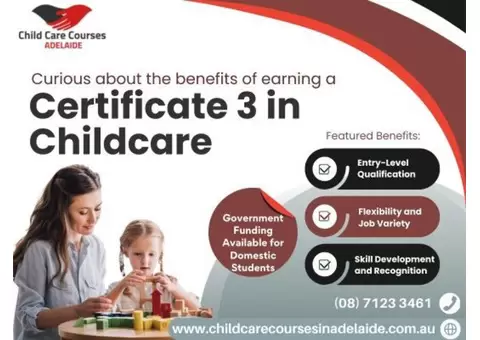 Empower Young Minds with a Certificate III in Early Childhood Education and Care Adelaide