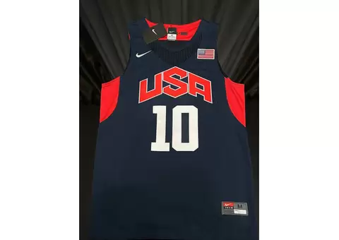 Kobe Bryant USA DARK BLUE/RED Hand Signed Jersey PSA/DNA Authentication