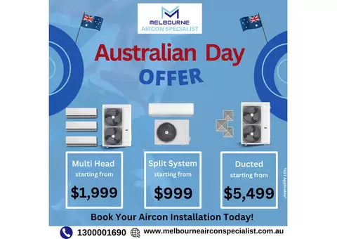 Australian Day Offer on Air Conditioning Installations!