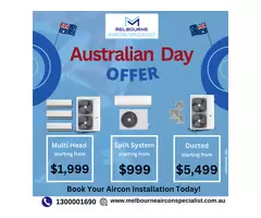 Australian Day Offer on Air Conditioning Installations!