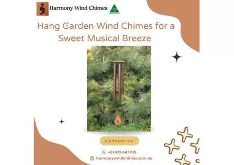 Hang Garden Wind Chimes for a Sweet Musical Breeze