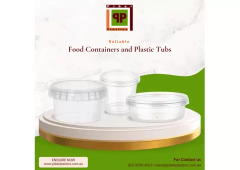 Reliable Food Containers and Plastic Tubs