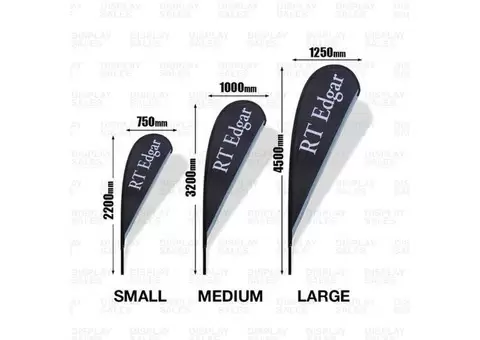 Teardrop Banner – Weather-Resistant & Eye-Catching Branding