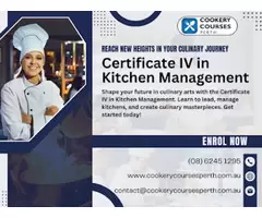 Shape Your Future With Commercial Cookery Cert 4 WA at Cookery Courses Perth
