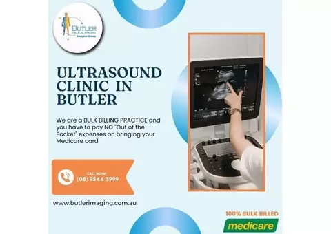 Experience top-tier Ultrasound Services at Butler Medical Imaging. (08) 9544 3999