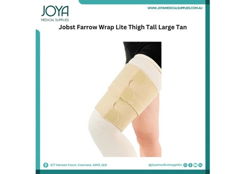 Jobst Farrow Wrap Lite Thigh Tall Large Tan - Joya Medical Supplies