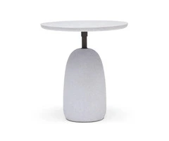 Stylish Kellan Outdoor Side Table in Elegant White
