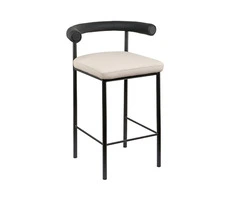Elegant Comfort: Sarantino Cedric PU Leather Bar Stool