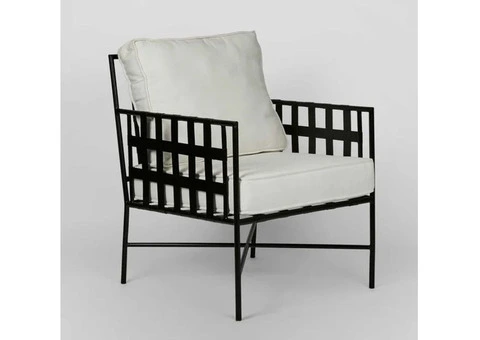 Elegant & Durable Sheffield Iron Lounge Chair for Any Space