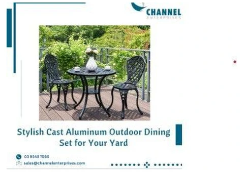 Stylish Cast Aluminum Outdoor Dining Set for Your Yard