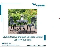 Stylish Cast Aluminum Outdoor Dining Set for Your Yard
