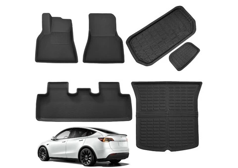 Ultimate Protection for Your Tesla – Model Y Floor Mat Set!