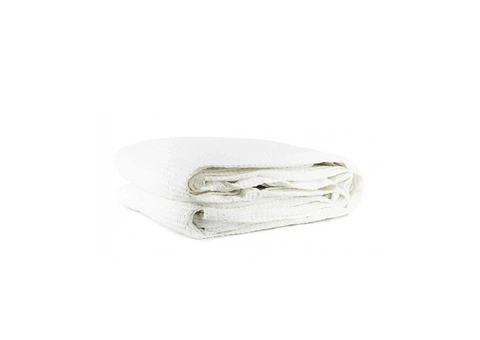 Jason Cotton Waffle Blanket White Single - Qubyk AU
