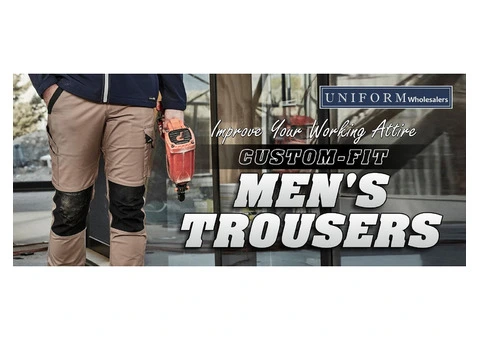 Custom fit mens trousers that improve your working attire