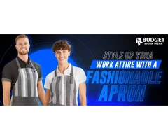 Know how to style up your work attire with a fashionable apron