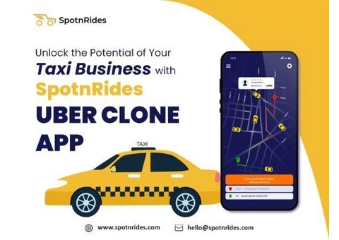 Uber Clone App Development Solution - SpotnRides - 1/4