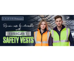 REMAIN SAFE, BE NOTICEABLE WITH BRIGHT SAFETY VESTS