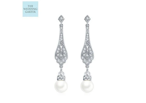 Buy Elegant Bridal Earrings For Brides At The Wedding Garter