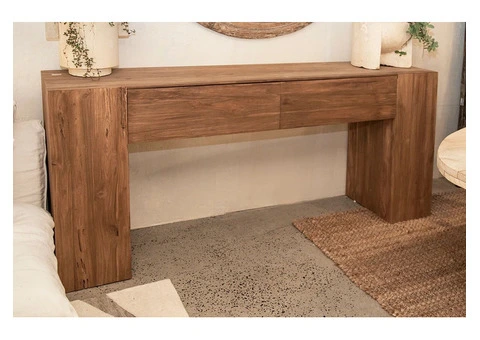 Upgrade Your Decor with a Wooden Console Table with Storage Drawers