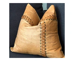 Handcrafted Leather Cushions: Rustic Elegance for Modern Homes