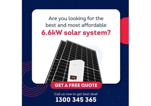 High-Performance 6.6kW Solar System for Homes
