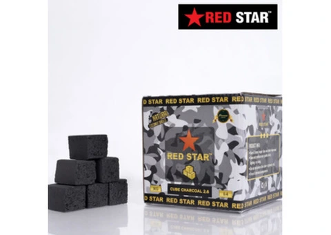 Premium Cube Charcoal Lurnea by Red Star Charcoal