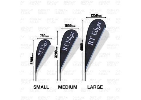 Eye-Catching Teardrop Flags for Ultimate Brand Visibility