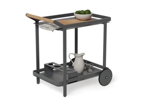 Stylish & Functional Imola Outdoor Bar Cart – Charcoal