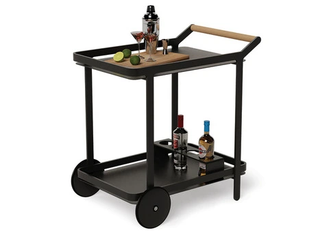 Imola Outdoor Bar Cart – Black | Stylish & Functional Design
