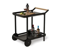 Imola Outdoor Bar Cart – Black | Stylish & Functional Design