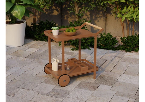 Imola Outdoor Bar Cart – Terracotta, Stylish & Durable