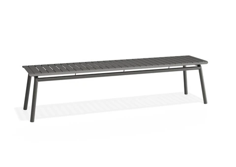 Roku Bench 190cm – Stylish Matte Charcoal – Perfect for Outdoors