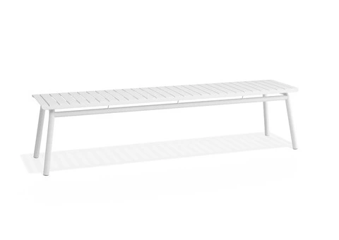 Roku Bench 190cm – Stylish Outdoor Seating – Matte White