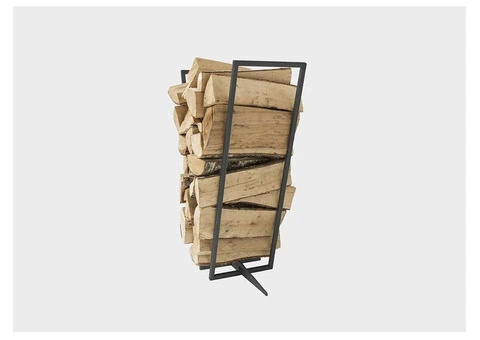 Durable & Stylish ALFRED RIESS Steel Log Rack – Plain