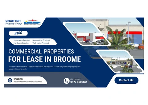 Commercial Properties for Lease in Broome | Frederick Street Commercial