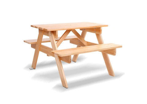 Keezi Kids Wooden Picnic Table & Chairs – Fun & Durable Outdoor Set