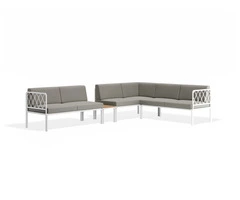 Spacious & Stylish Seville Config J Corner Sofa – White
