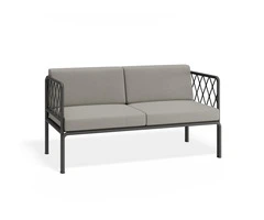 Seville 2 Seater Sofa – Charcoal – Stylish & Durable Outdoor Seating