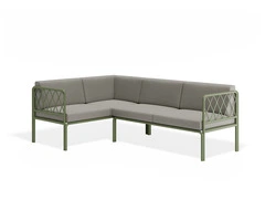 Stylish & Comfortable Seville Config B Corner Sofa – Eucalyptus Green