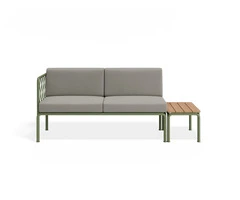 Seville Config E – 2 Seater Sofa in Eucalyptus Green – Perfect for Outdoor Comfort