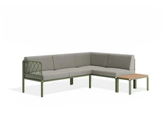 Seville Config G Corner Sofa – Eucalyptus Green – Outdoor
