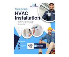 Seasonal HVAC Installation – 75% Off
