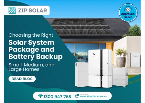 Save More with the Right Solar Package & Battery Backup for Small, Medium & Large Homes!
