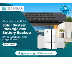 Save More with the Right Solar Package & Battery Backup for Small, Medium & Large Homes!
