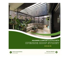 Effortless Outdoor Comfort with a Opening Roof