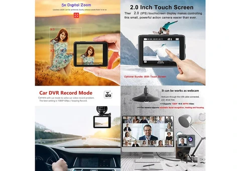 Action Camera Dual IPS Touch LCD - 2/3