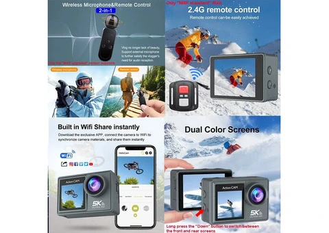 Action Camera Dual IPS Touch LCD - 3/3