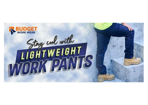 STAY COOL WITH LIGHTWEIGHT WORK PANTS