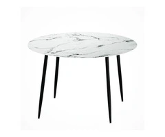 Elegant Artiss Round Marble Dining Table – 110CM Modern Style