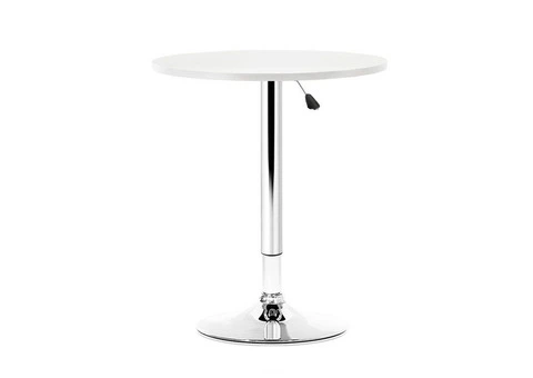 Stylish & Adjustable Artiss Bar Table – Sleek White Finish